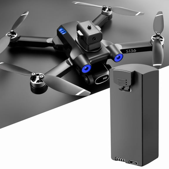 Drone Battery under 5! CQCYD Replacement Battery for S136 Drone, 2000mAh LiPo Battery with ABS Shell, Compatible with S136 Drone Models Only
