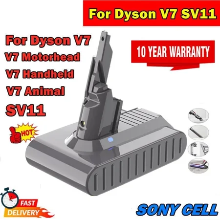 Battery For DYSON 6.4Ah V7 21.6V V7 Absolute V7 Motorhead Pro V7 Trigger V7 HEPA