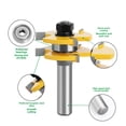 thumbnail image 5 of 1/2 Shank T-Shape Three-Tooth Tenon Jointing Cutter - Hard Alloy Woodworking Tool for Precision Floor Board Joining, Durable & Efficient Cutting Blade with Easy Handling Design for Professionals and, 5 of 5