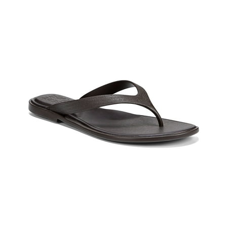 

NATURALIZER Womens Black Padded Non-Slip Jemm Round Toe Slip On Thong Sandals 9 M