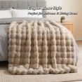 thumbnail image 2 of H&D Pink Faux Rabbit Fur Throw, 15" x 12", 2 of 10