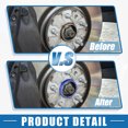 thumbnail image 7 of Car Hub Centric Rings OD 72.6mm to ID 63.4mm Hub Centric Rings Wheel Bore Center Spacer Aluminum Alloy Blue (Set of 4), 7 of 7