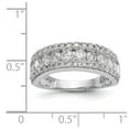 thumbnail image 7 of 14K White Gold Ring Band Wedding Diamond Round , Size 9, 7 of 7