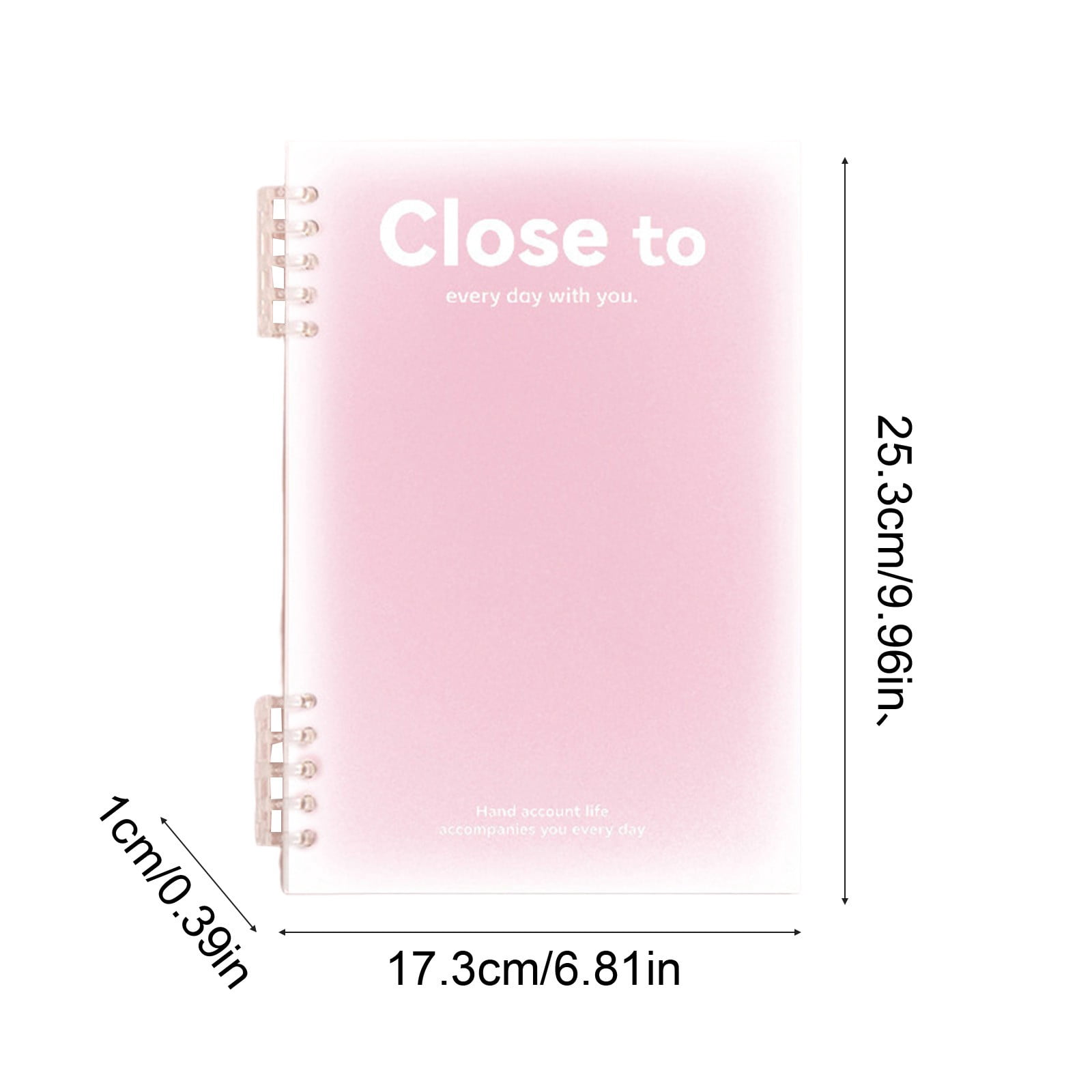 HBBKVI Notebook, B5 Horizontal Thickened Coil Notebook Excerpt Colorful Plastic Cover Notebook Quality Writing Paper No Additive