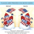thumbnail image 5 of Toland Home Garden Star Spangled Snowman Patriotic Winter Flag Double Sided 28x40 Inch, 5 of 5