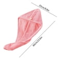 thumbnail image 3 of Toalla de microfibra de rápida absorción para secar el cabello – Turbante supersuave para mujer con cierre de botón seguro, 3 of 6