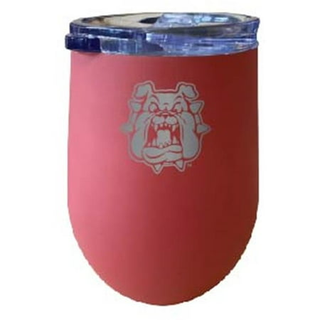 

R & R Imports ITWE-C-FRS20C Fresno State Bulldogs 12 oz Insulated Wine Stainless Steel Tumbler Coral