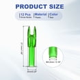 thumbnail image 2 of Uxcell Archery Arrows Nocks, Plastic Insert Arrow Nock Replacement Arrow Tails for Hunting Shooting Compound Recurve Bow Clear Green, 2 of 7