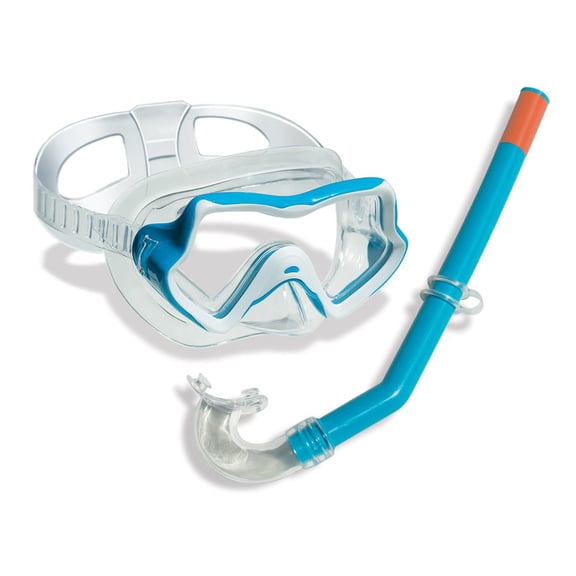 Swimline Children's Water Sports Silicone Swimming Goggle and Snorkel Set - Blue