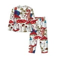 thumbnail image 2 of Bingfone Womens Pajama Sets Colorful Mushrooms (2) Print,Long Sleeve Loungewear Pajamas Set-X-Large, 2 of 9