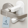 Jool Baby Child Safety Door Lever & Handle Lock - Child Proof Doors & Handles - 3M Adhesive (4 Pack)
