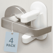 Jool Baby Child Safety Door Lever & Handle Lock - Child Proof Doors & Handles - 3M Adhesive (4 Pack)