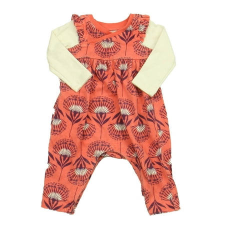 

Pre-owned Tea Girls Pink | White Long Sleeve Outfit size: 0-3 Months