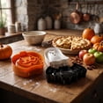 thumbnail image 6 of 6 Pcs Halloween Baking Molds Set, Pumpkin Ghost Bat Cookie Cutters for Holiday Baking and Kids Activities, Festive Pie Crust Cutter Kitchen Accessories 6 Pack, 6 of 6