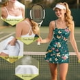 thumbnail image 6 of Yuyamidu Butterfly Tennis Dress for Women Size XS Colorful Flowers Golf Dresses Built-in Shorts with Pockets, Stretchy Womens Athletic Dress Sportswear, 6 of 7