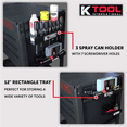 thumbnail image 6 of K Tool 72462A Magnetic Toolbox Shelf Set, 4-Piece, Black Finish, 6 of 10
