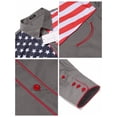 thumbnail image 6 of COOFANDY Men's American Flag Button Down Shirt Patriotic USA Shirt Charcoal, 6 of 6