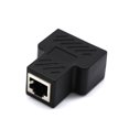thumbnail image 3 of Huanledash 1 to 2 Dual Female Ports CAT5/6/7 RJ45 Splitter LAN Network Internet Adapter, 3 of 8