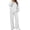 White #665, variant on Women's 2 Piece Sweatsuit Set Oversized Crewneck Sweatshirt and Wide Leg Pants, Casual Fall Travel Lounge Outfit with Front Pocket Matching Lounge Set, 2XL
