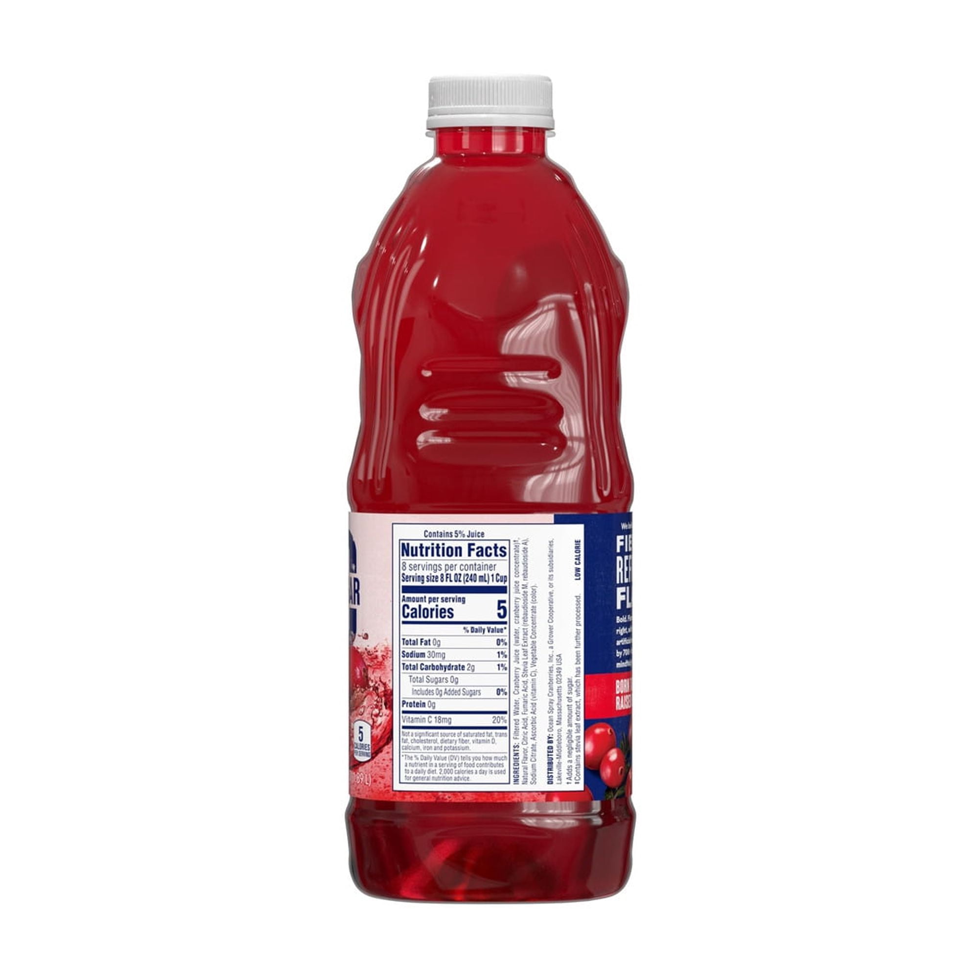 Ocean Spray® ZERO Sugar Cranberry Juice Drink 64 fl oz (Pack of 6)