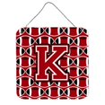 thumbnail image 1 of Lettre K Football Rouge, Noir & Blanc Impressions Murales Ou de Porte, 1 of 1