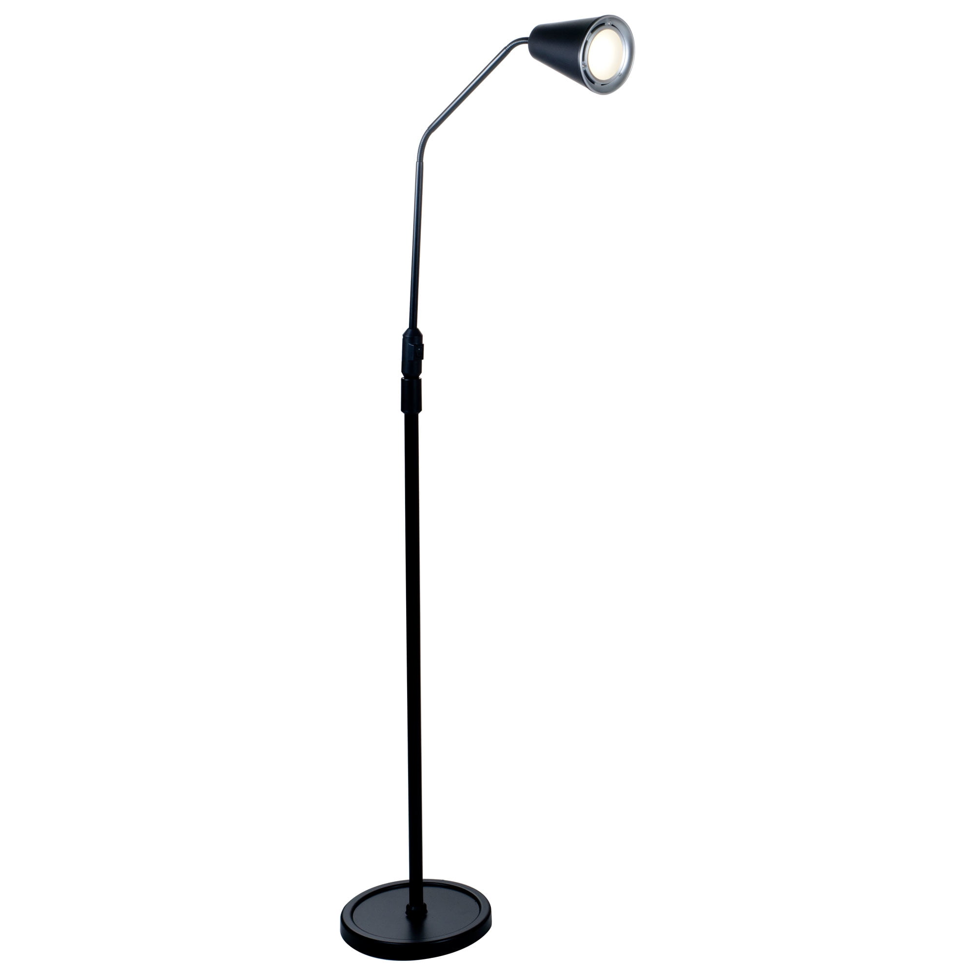 lavish home 5' led flexible adjustable floor lamp