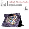 thumbnail image 4 of iPad 9.7" 6th/5th Gen 2018/2017 Case, iPad Air 2/Air 1 Case, Allytech Multi-Angle Viewing Stand Wallet Card Holder PU Leather Scratch Resistant Cover for iPad 6 2018/iPad 5 2017/Air 2 1, Skeleton, 4 of 6