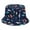 Navy, variant on Bucket Hats for Girls and Boys Children's Dinosaurs Pattern Double Wear Fisherman Hat Outdoor Sun Hat Summer Spring Fashion Clothing Accessories