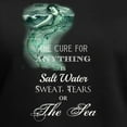 thumbnail image 3 of CafePress - The Mermaids Cure T Shirt - Women's V-Neck Dark T-Shirt, 3 of 4