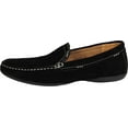 thumbnail image 2 of Masimo Mens Leather Driving Shoes Adult Male Slip on Loafers Black 6, 2 of 7