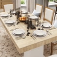thumbnail image 2 of KULAGAGA Large Dining Table for 6-8 People, 78.7-inch Rectangular Wood Kitchen Table for Dining Room, 2 of 7