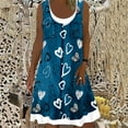 thumbnail image 2 of Dyegold Sundresses for Women Casual Beach - Dresses for Women 2023 Plus Size Sleeveless Fake Denim Two-Piece Midi Sundress ​Loose Fit Summer ​Birthday ​Dresses, 2 of 5