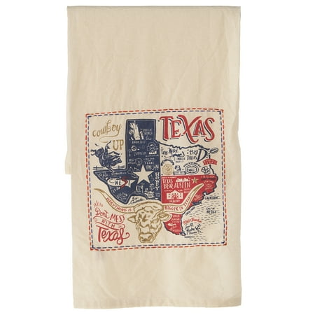 Primitives By Kathy Texas State Embroidered Dish Towel