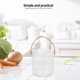 thumbnail image 4 of Cesta transparente de 1 PC Canasta de arreglo de frutas Canasta de hogar portátil, 4 of 6