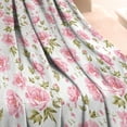 thumbnail image 3 of Vintage Floral Watercolor Blanket: Soft & Cozy Pink Rose Peony Throw Blanket - Fashionable 50x60in Decor Bed Throw Blanket for Room, Couch - Ideal Gift for Women, 3 of 5