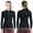 Black, variant on REALON Wetsuits Top Jacket Women 2mm Neoprene Shirt Wet Suit Long Sleeve for Diving Surf Swim Water Sports