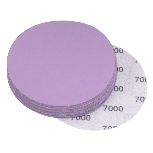 Unique Bargains 15 Pack 4-Inch Purple Sanding Discs 7000 Grits Hook & Loop Professional Aluminum Oxide Sandpaper