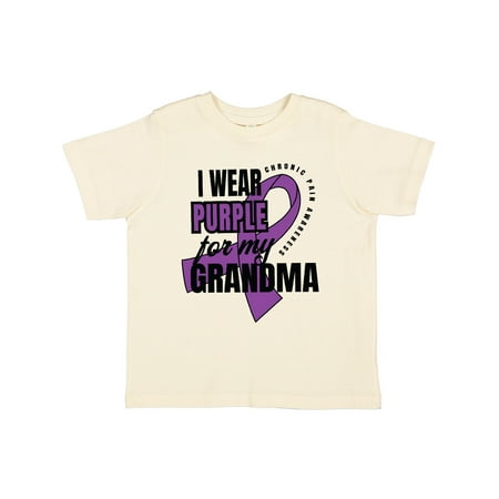 

Inktastic Chronic Pain I Wear Purple For My Grandma Gift Toddler Boy or Toddler Girl T-Shirt