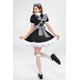 thumbnail image 3 of Disfraz de sirvienta Cosplay disfraz de sirvienta de Anime blanco y negro disfraz de juego de chica linda vestido de Halloween, 3 of 4