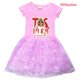 thumbnail image 5 of Taylor Swift Niñas Vestido De Verano De Algodón De Dibujos Animados Lindo Impresión De Manga Corta Tul Dobladillo Los Niños, 5 of 5