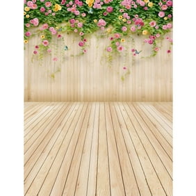 Hellodecor Polyster 7x5ft Flowers Birthday Party Photo Booth
