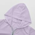 thumbnail image 6 of Girls Clothes Girl Jacket Summer Children's Ice Silk Thin Zip Up Sun Clothing For Boys And Girls With Hat Hooded Long Sleeve Sun Suit For Ages 3 6, 6 of 7