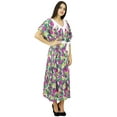 thumbnail image 2 of Bimba Womens Long Floral Caftan Designer Cover Up Holiday Kaftan Ladies Gown Maxi Dress, 2 of 6