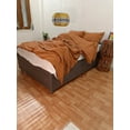 thumbnail image 5 of Rusty Orange Colour Super Soft & Luxury Duvet Cover Set 3 Piece -210 Thread Count, 1 Duvet Cover with Cconut Buttons Closure & 2 Pillow Cover, 100% Cotton Duvet Cover, 5 of 5