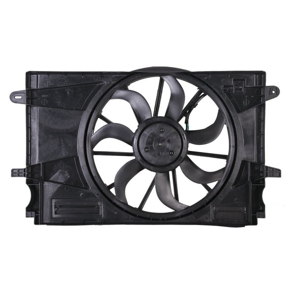 Ikon Motorsports Radiator Cooling Fan Assembly Replacement for 2016 Chevrolet Cruze 1.4L A T, 39012568 GM3115290 Automotive Engine Fan, Black