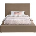 thumbnail image 7 of Meridian Furniture Dorian Taupe Velvet Twin Bed, 7 of 7
