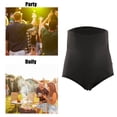 thumbnail image 6 of Unique Bargains Men's Abdominal Slim Shapewear Panties High-waisted Tights Shorts Boxer Briefs Shaping L Black, 6 of 7