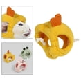 thumbnail image 1 of Gorro de hámster Fernando felpa suave con correa ajustable amarillo L, 1 of 8