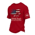 thumbnail image 2 of 250 Anniversary USA Shirt Mens American Flag T Shirt Crewneck Pullover Short Sleeve Patriotic Tops,5XL, 2 of 6