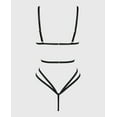 thumbnail image 2 of Triangle Cup Teddy avec Dentelle Romantique en Tuxedo Noir, 2 of 3